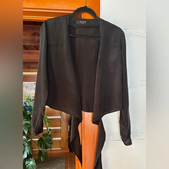 Nice Things Paloma S Black Silk Blouse– Size S - Picture 2 of 3